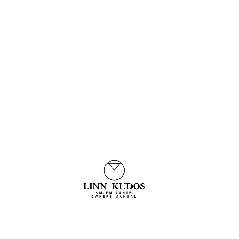 Linn Kudos Owners Manual