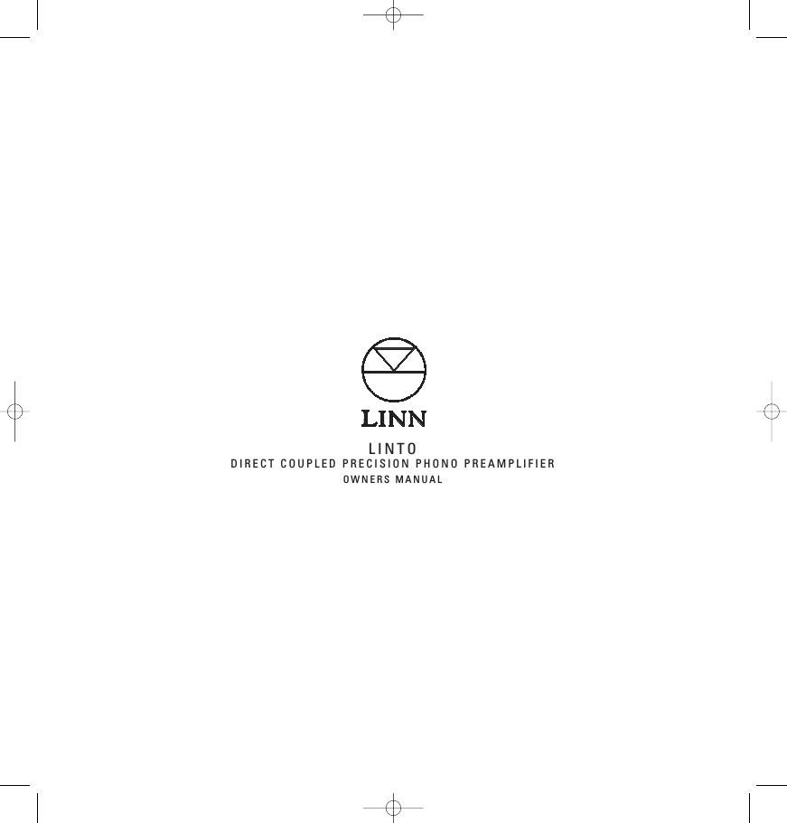 Linn Linto Owners Manual