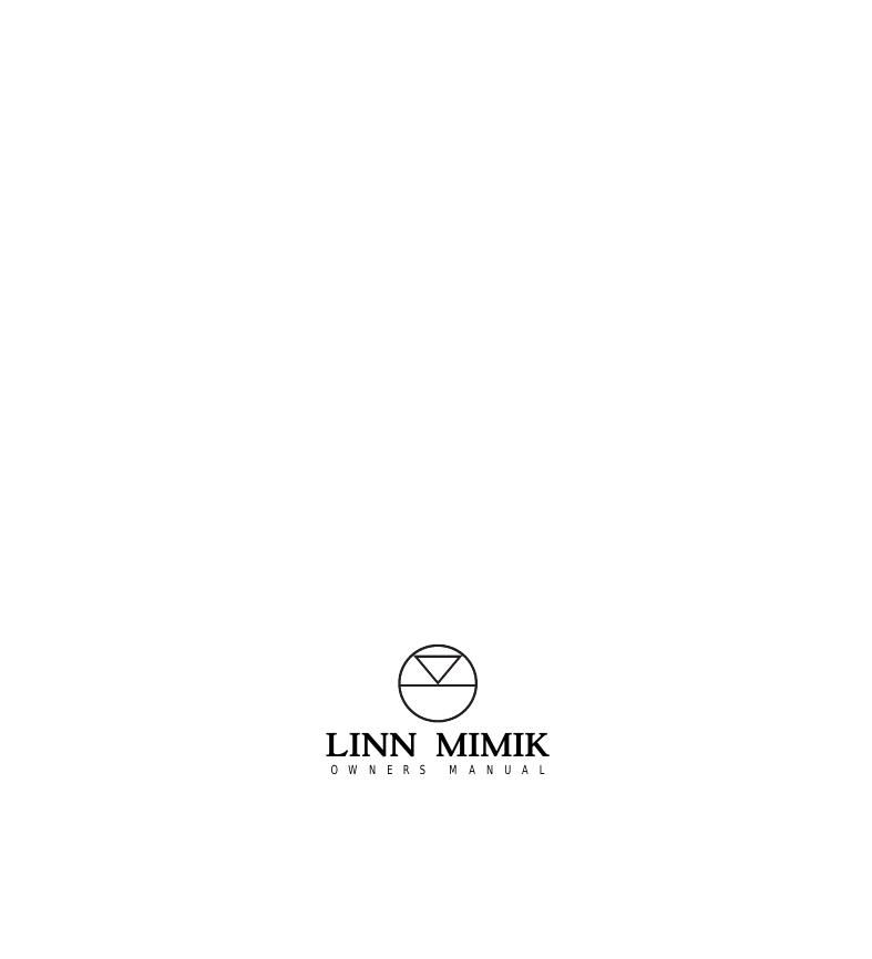 Linn Mimik Owners Manual