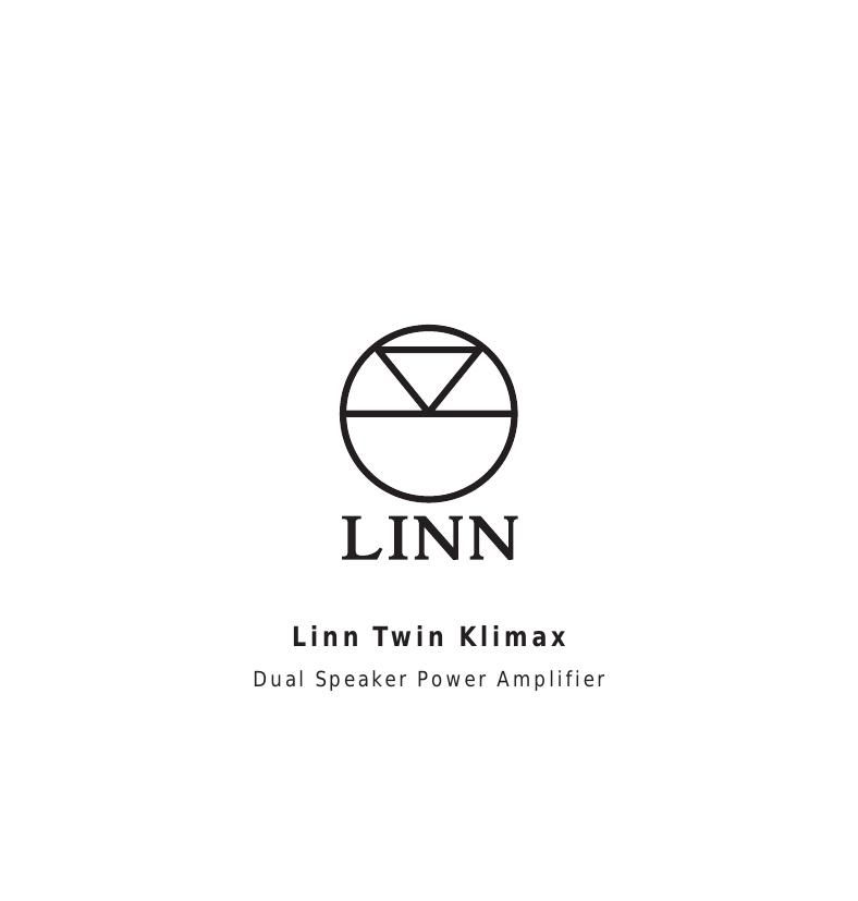 Linn Twin Klimax Owners Manual