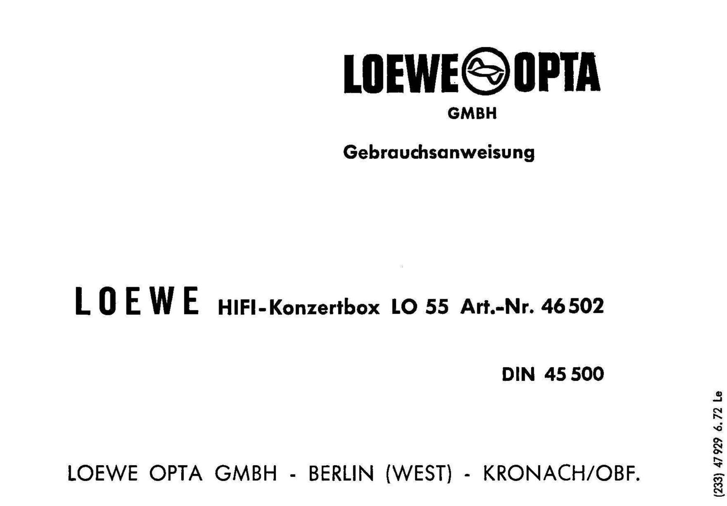 loewe hifi konzertbox lo 55 bedienungsanleitung