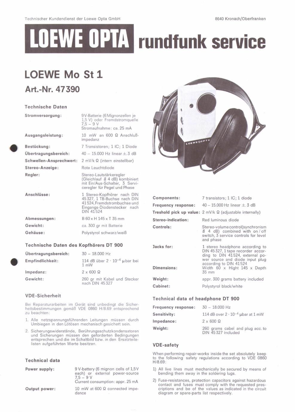 loewe mo st1 service manual