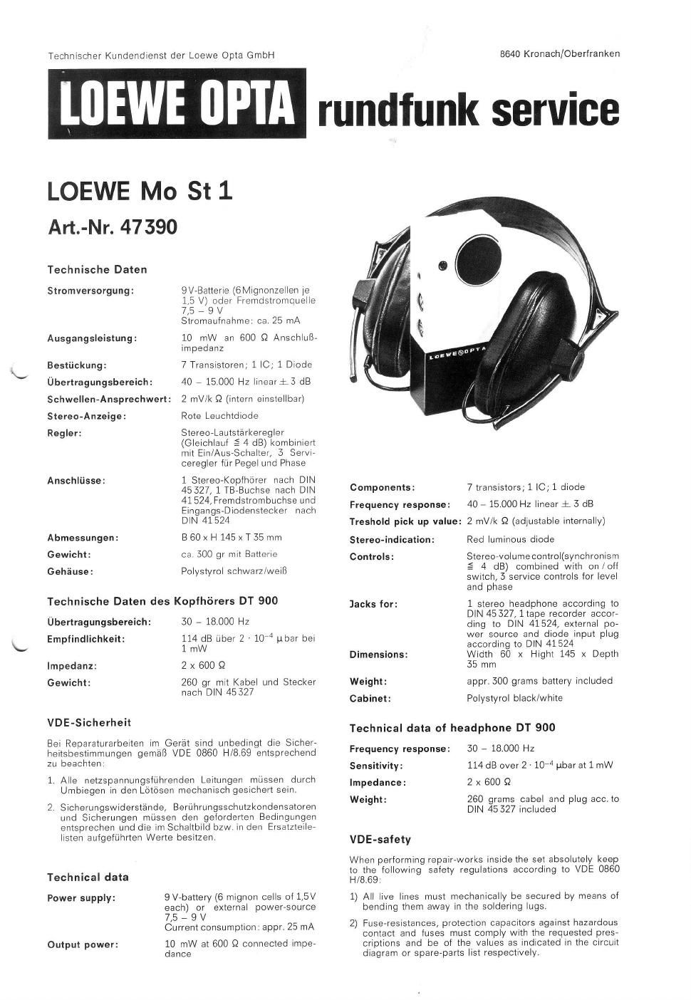 loewe mo st1 service manual 2