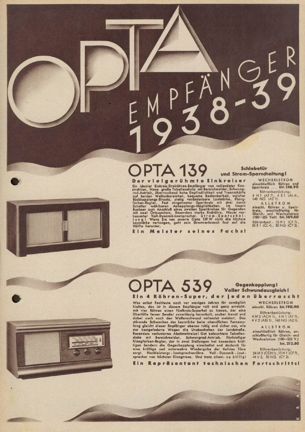 loewe opta 38 brochure