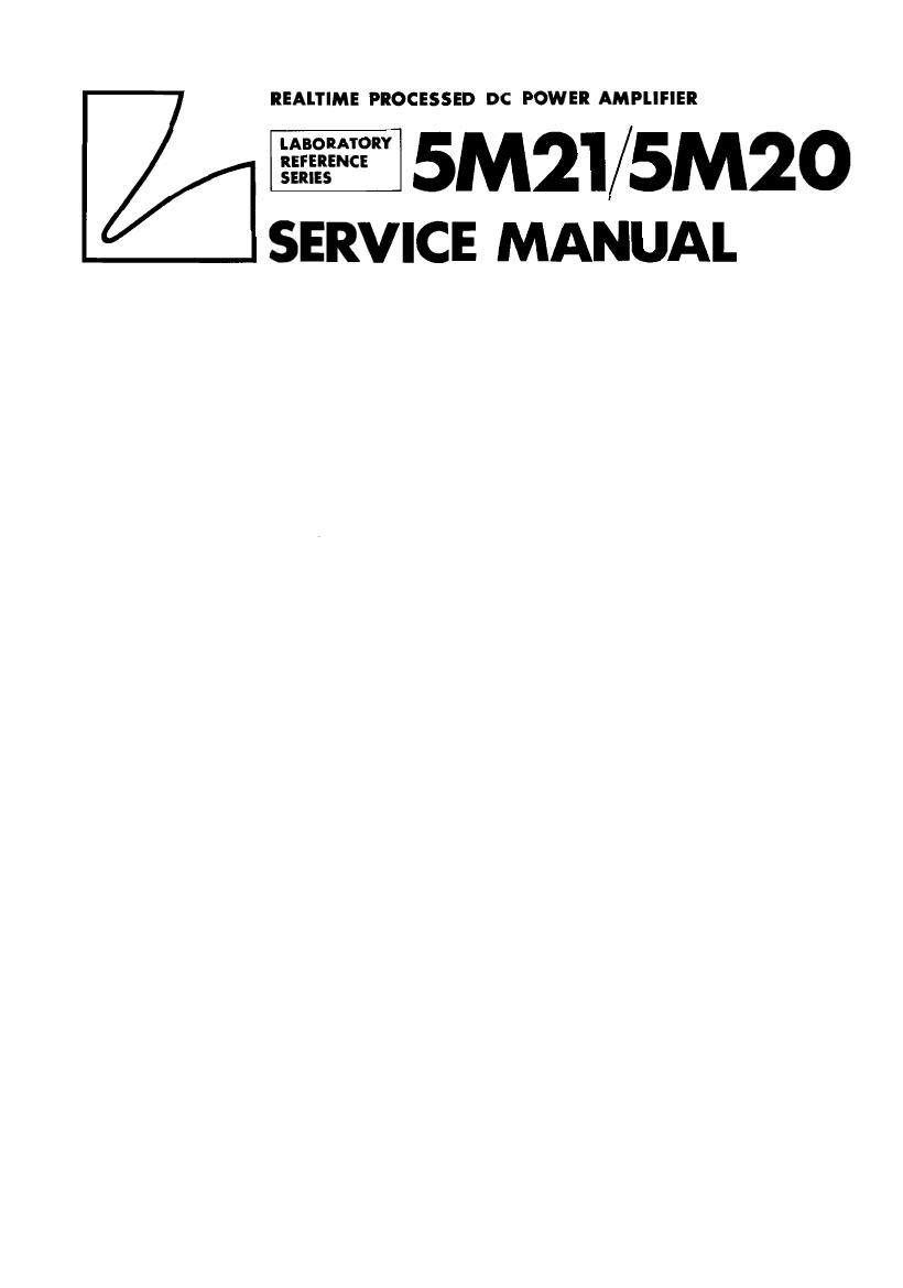Luxman 5 M 20 5 M 21 Service Manual
