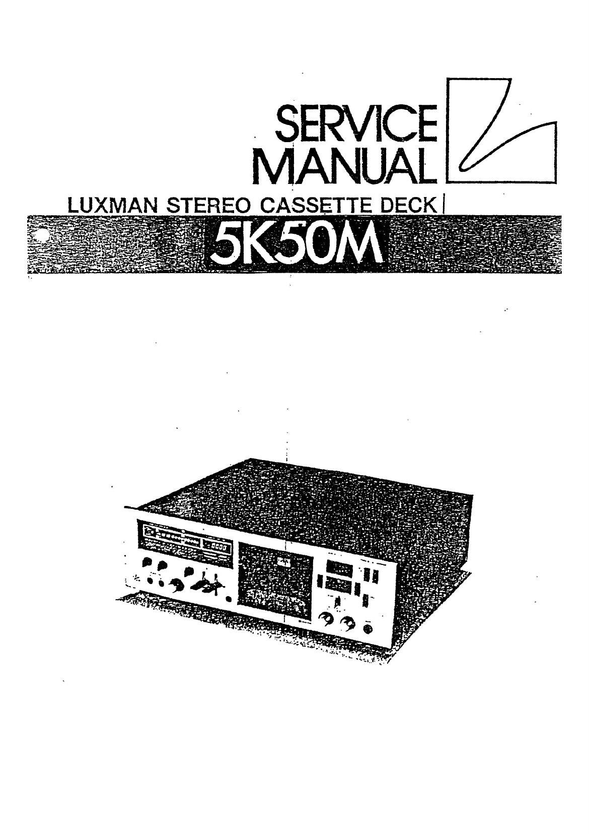 Luxman 5 k 50M Service Manual