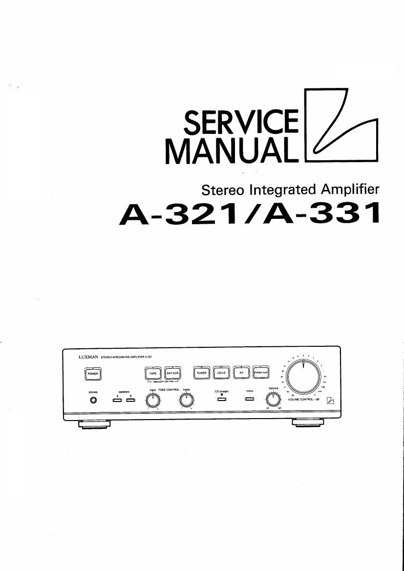 luxman a 321 service manual