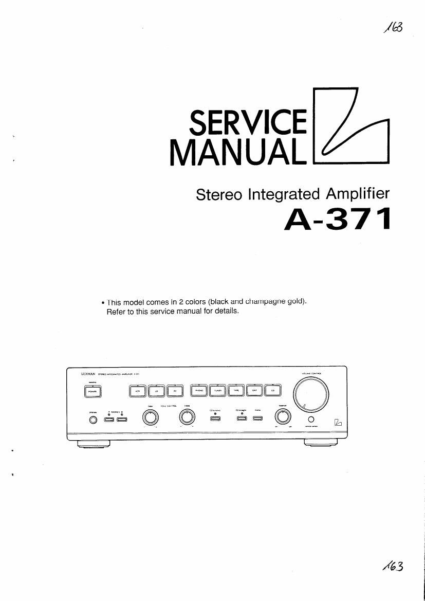 luxman a 371 service manual