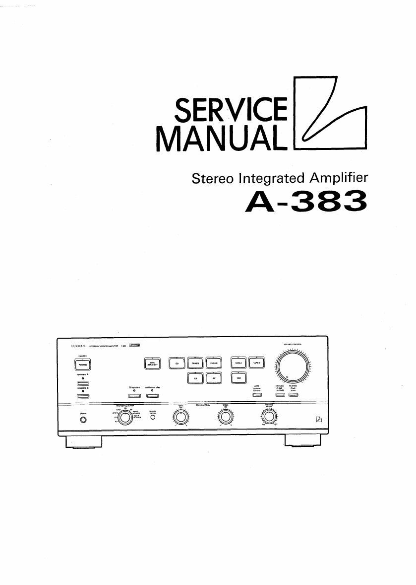 luxman a 383 service manual