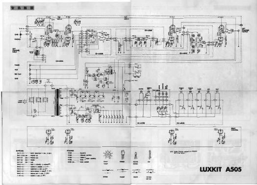 Luxman A 505 Schematic