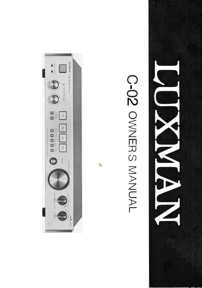 luxman c 02 owners manual