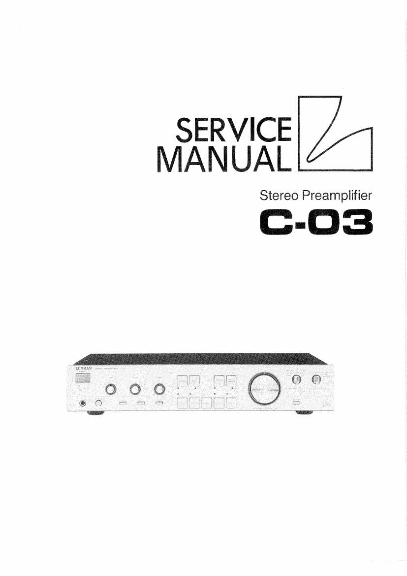 luxman c 03 service manual
