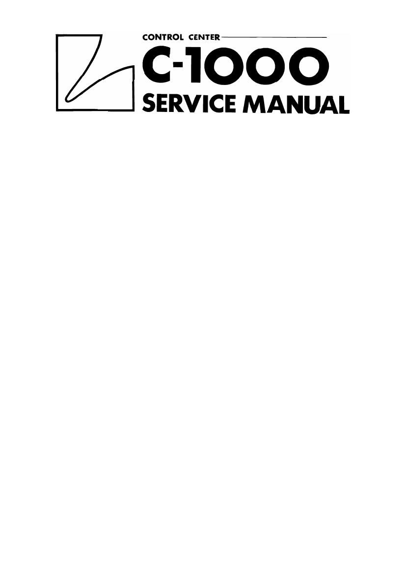 Luxman C 1000 Service Manual