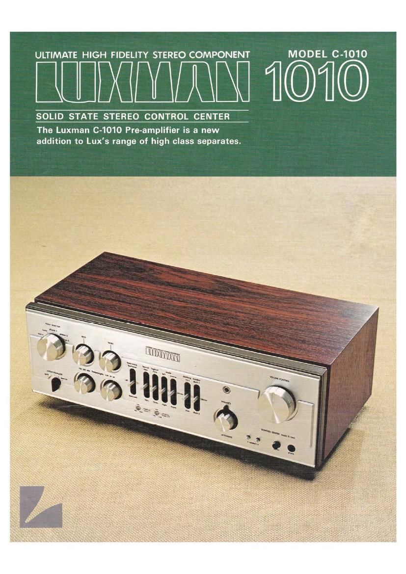 Luxman C 1010 Brochure