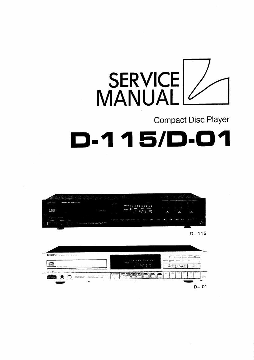 luxman d 01 service manual