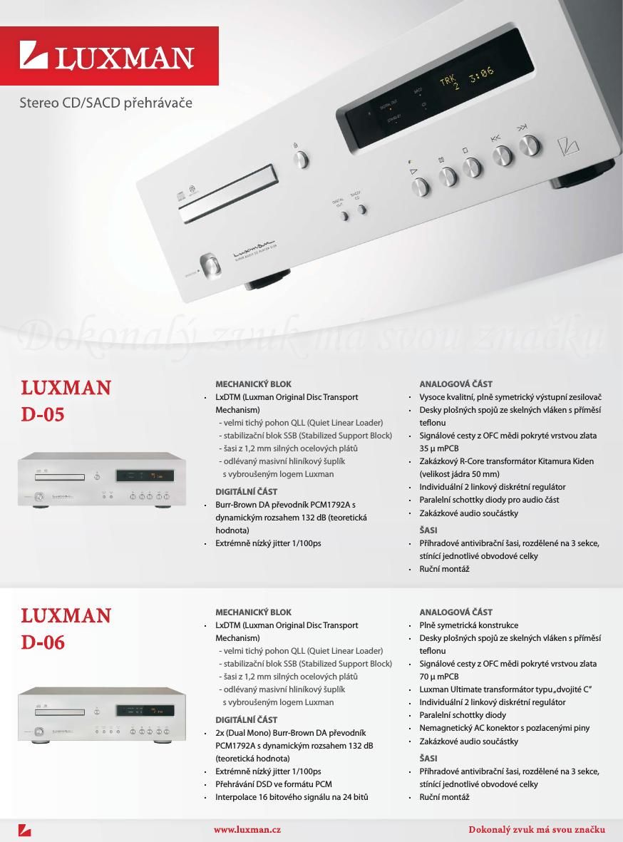 Luxman D 05 Brochure