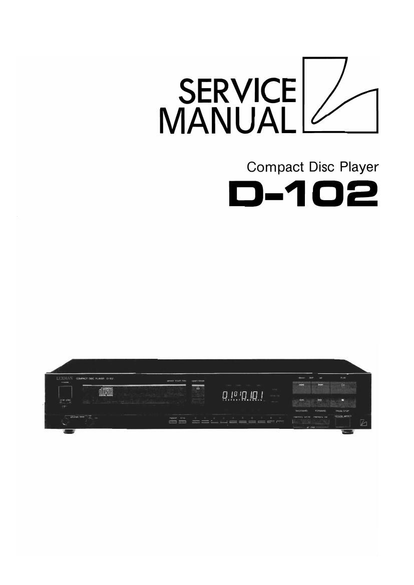 Luxman D 102 Service Manual
