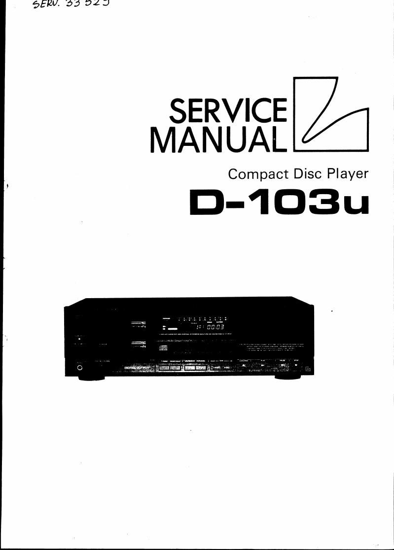 luxman d 103 u service manual