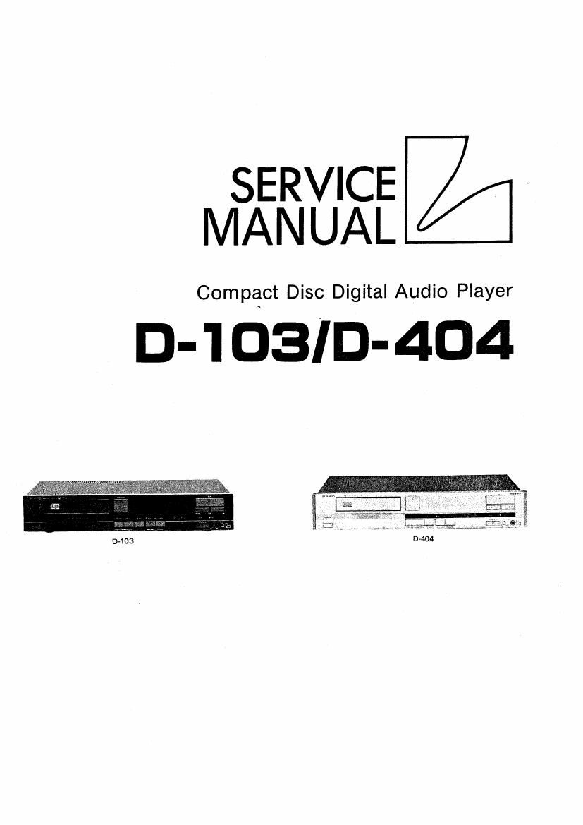 luxman d 104 service manual