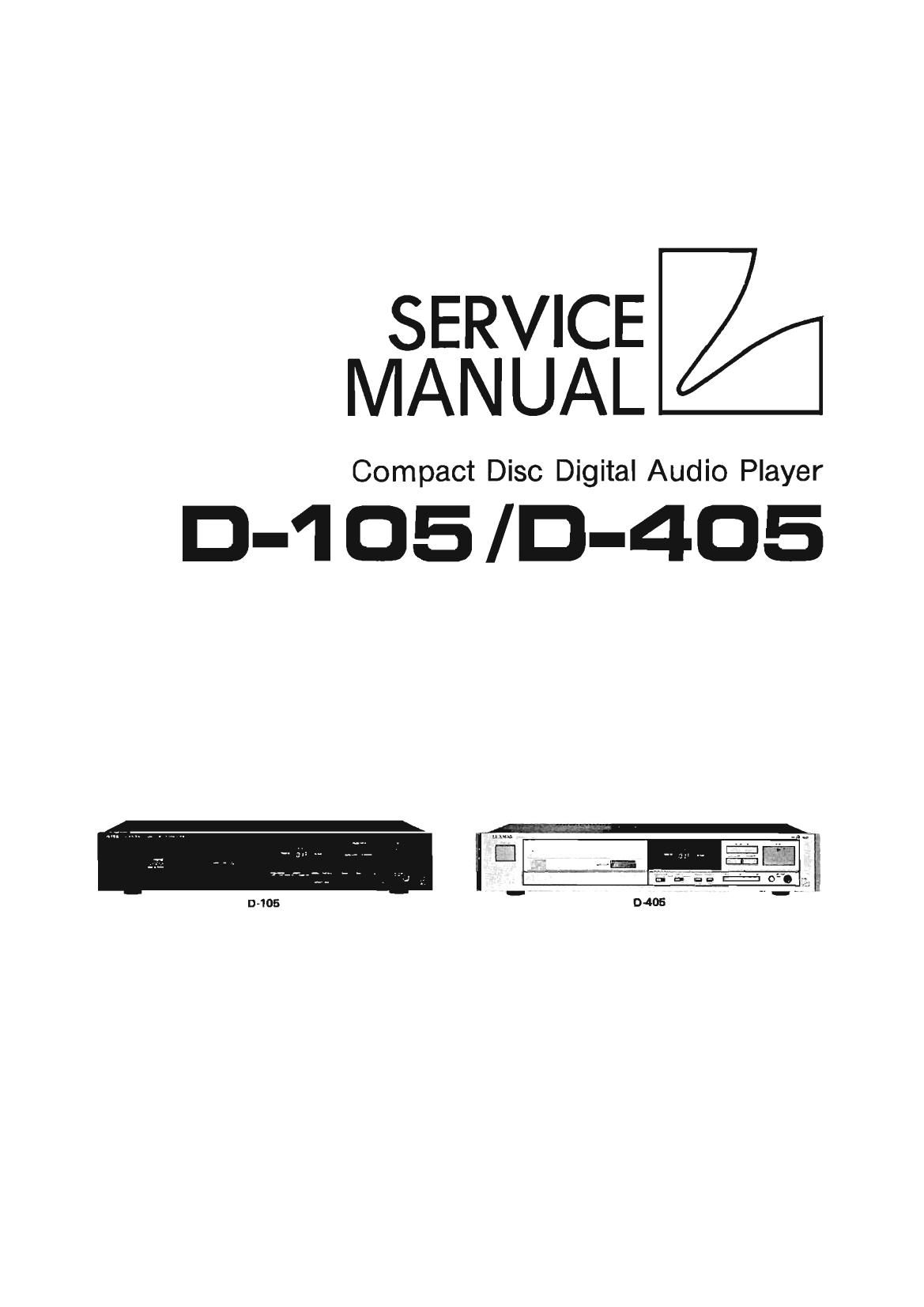 Luxman D 105 Service Manual