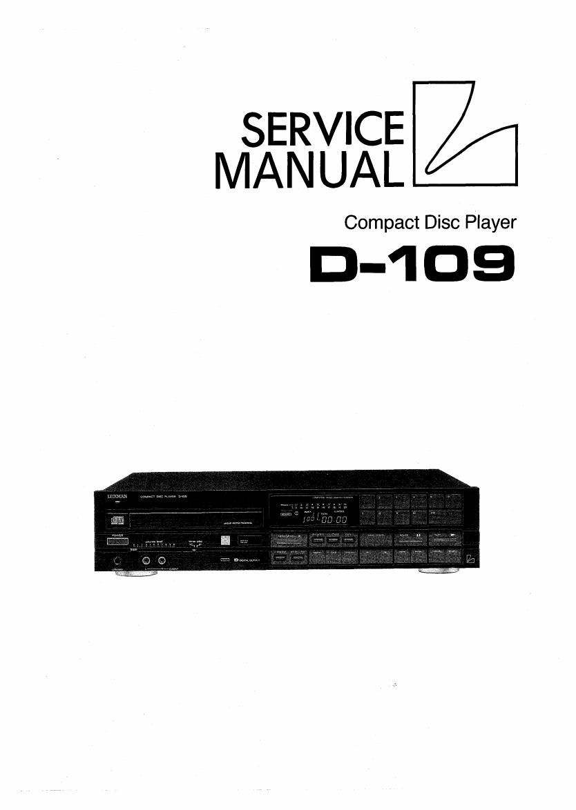 luxman d 109 service manual