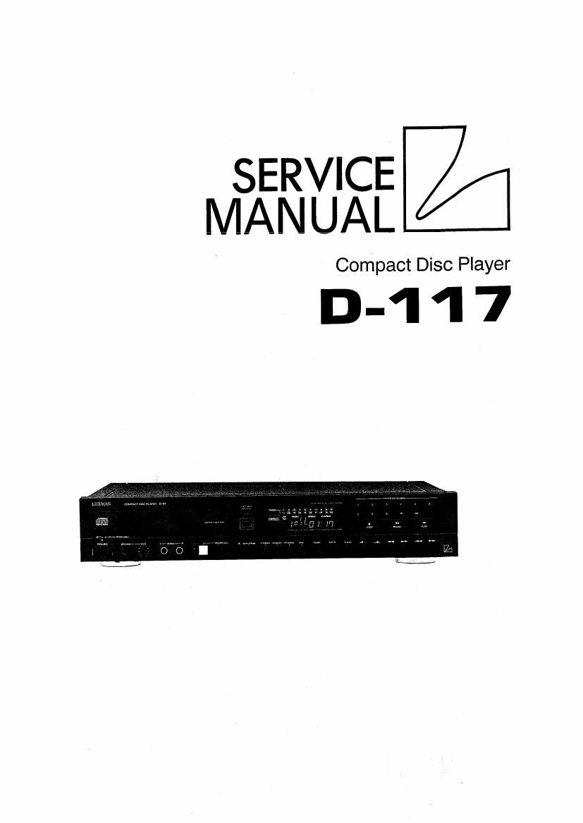luxman d 117 service manual