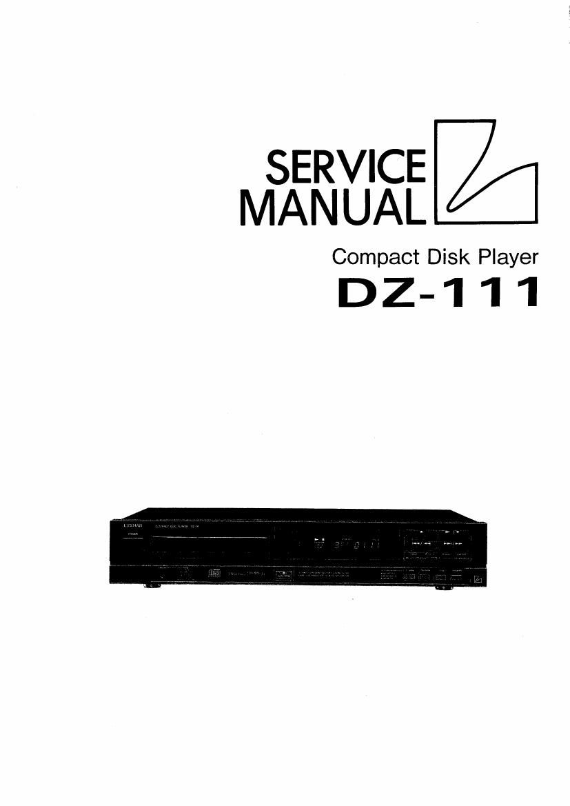 luxman dz 111 service manual