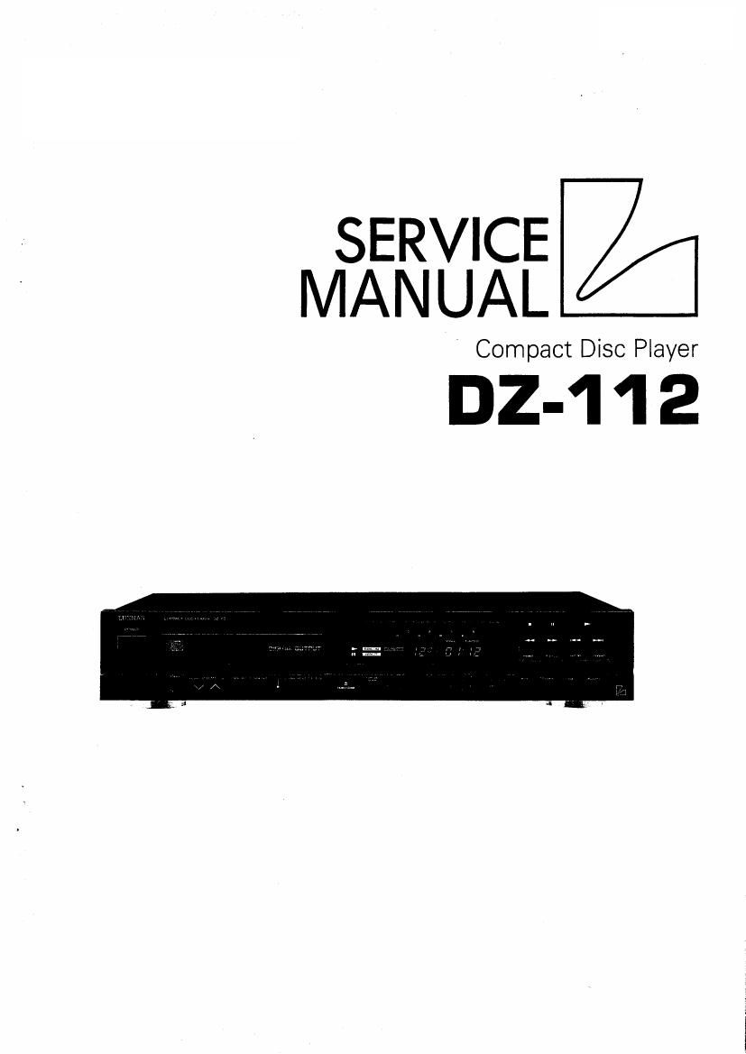 luxman dz 112 service manual