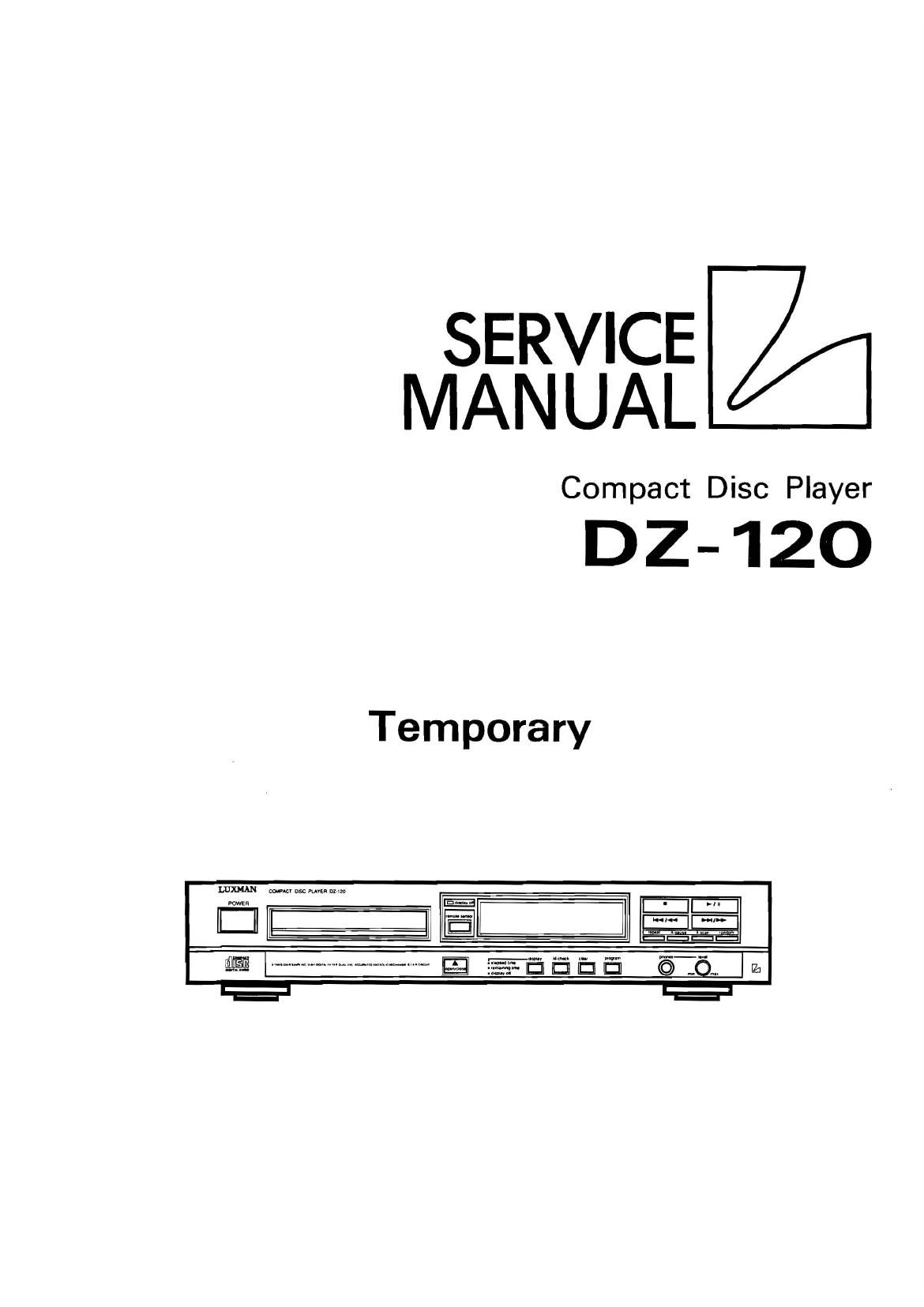 Luxman DZ 120 Service Manual
