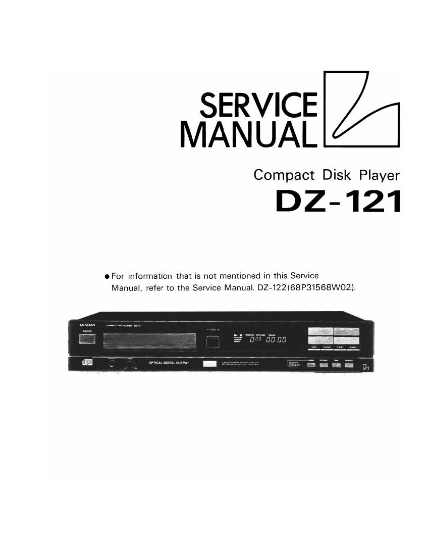 Luxman DZ 121 Service Manual