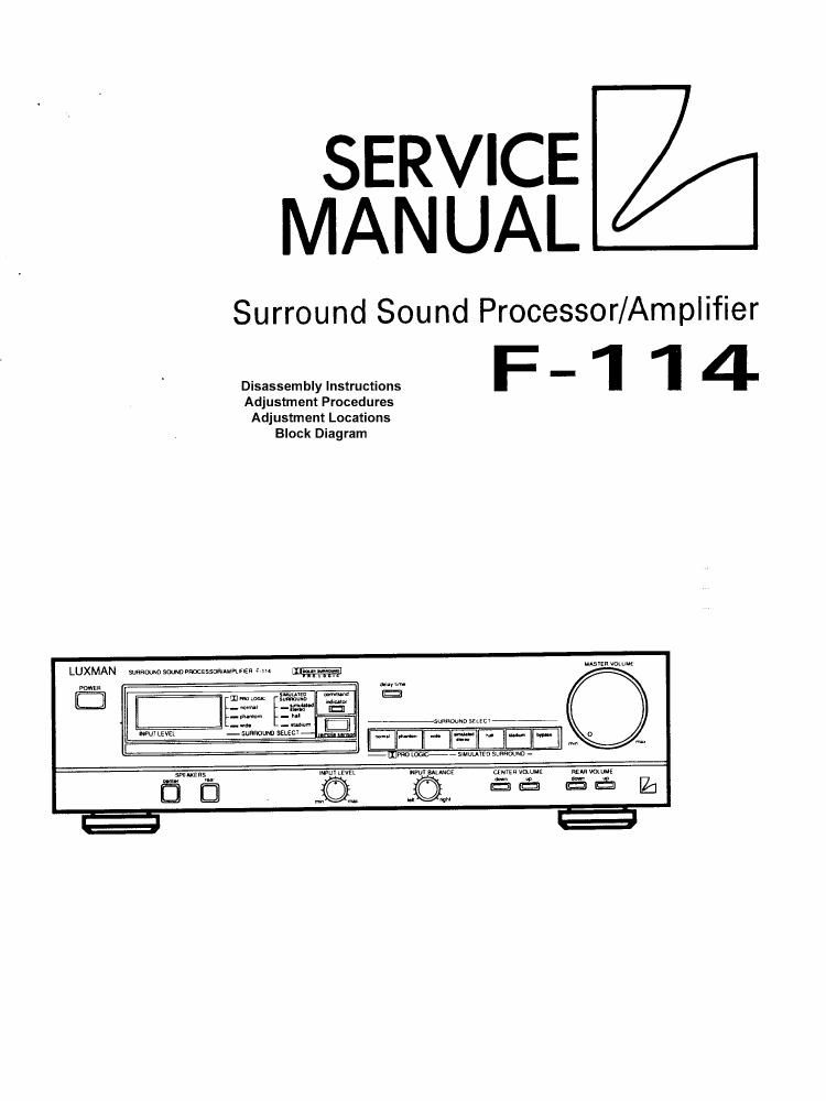 luxman f 114 service manual