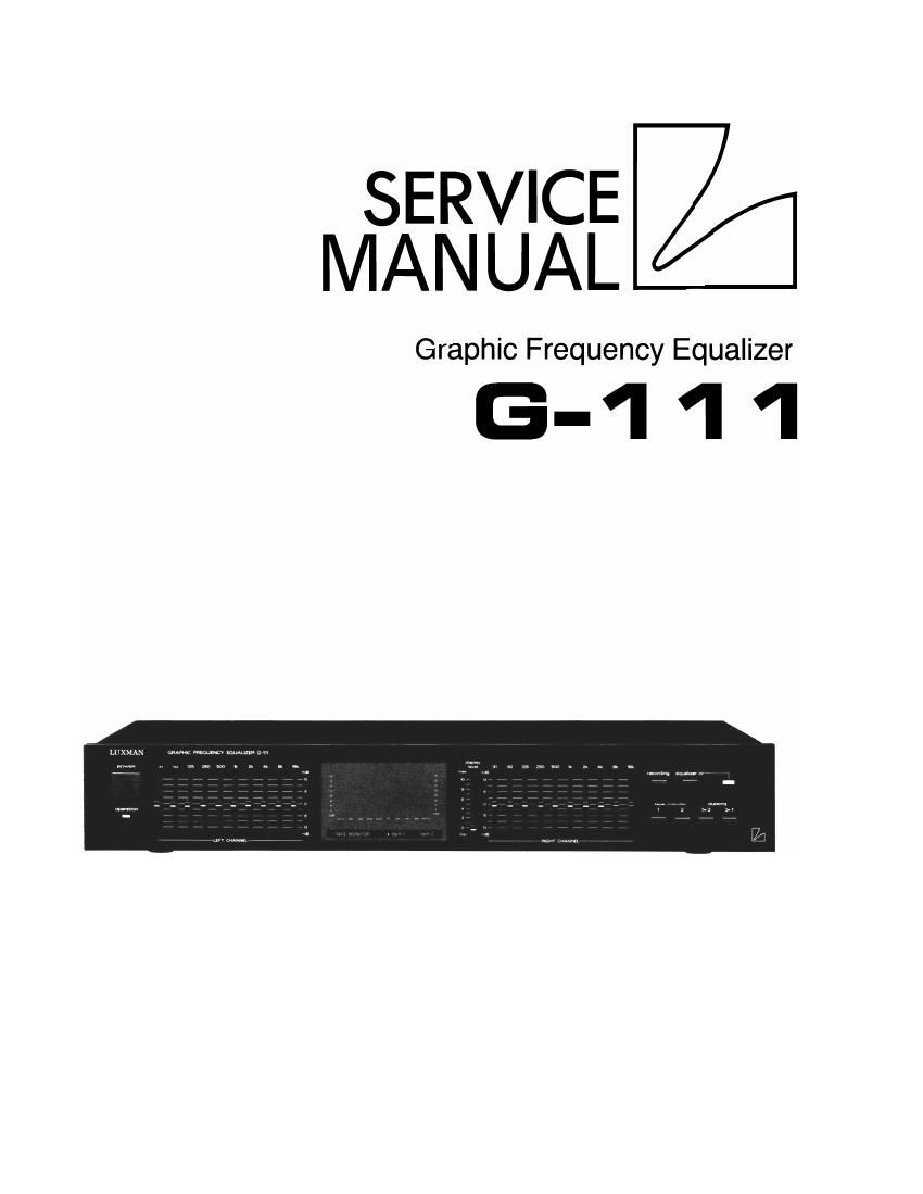 Luxman G 111 Service Manual