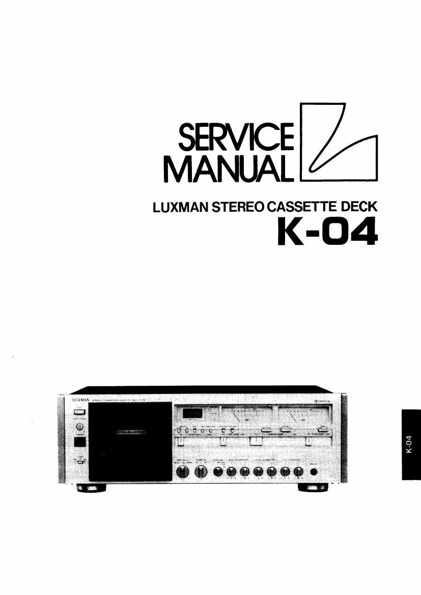 luxman k 04 service manual