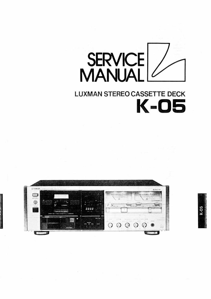 luxman k 05 service manual