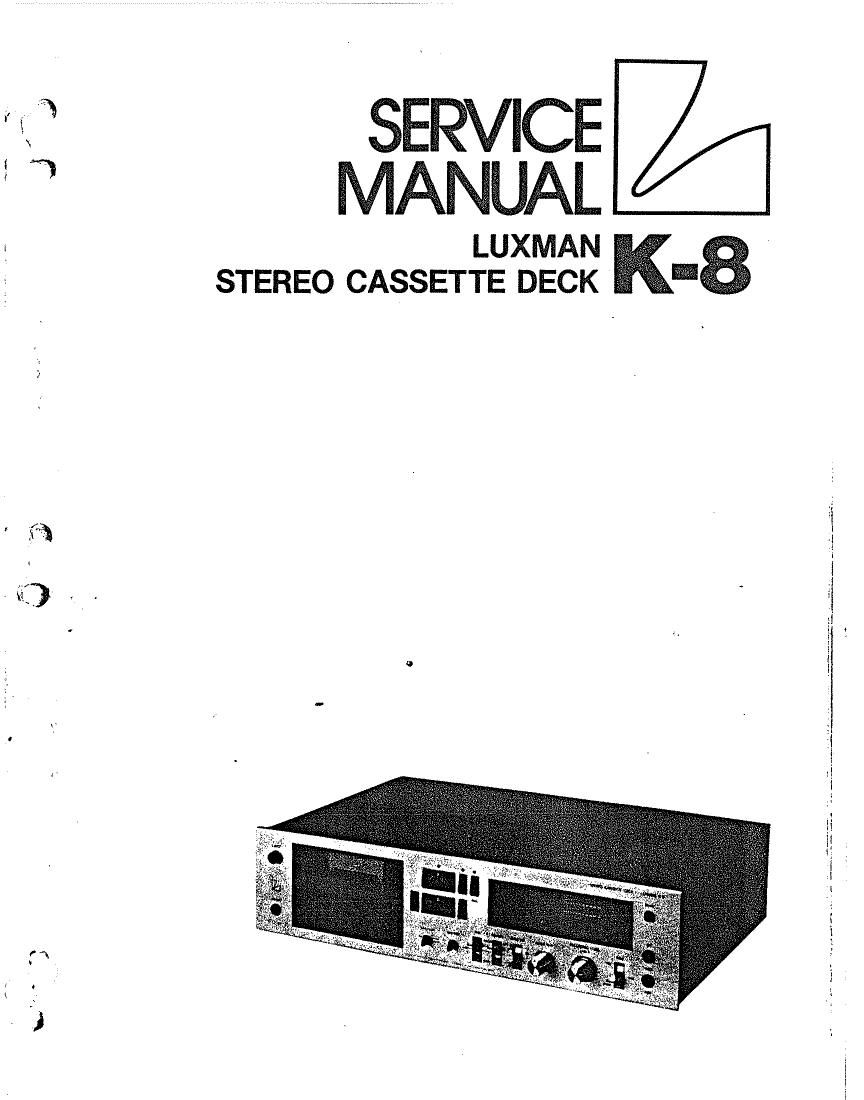luxman k 08 service manual