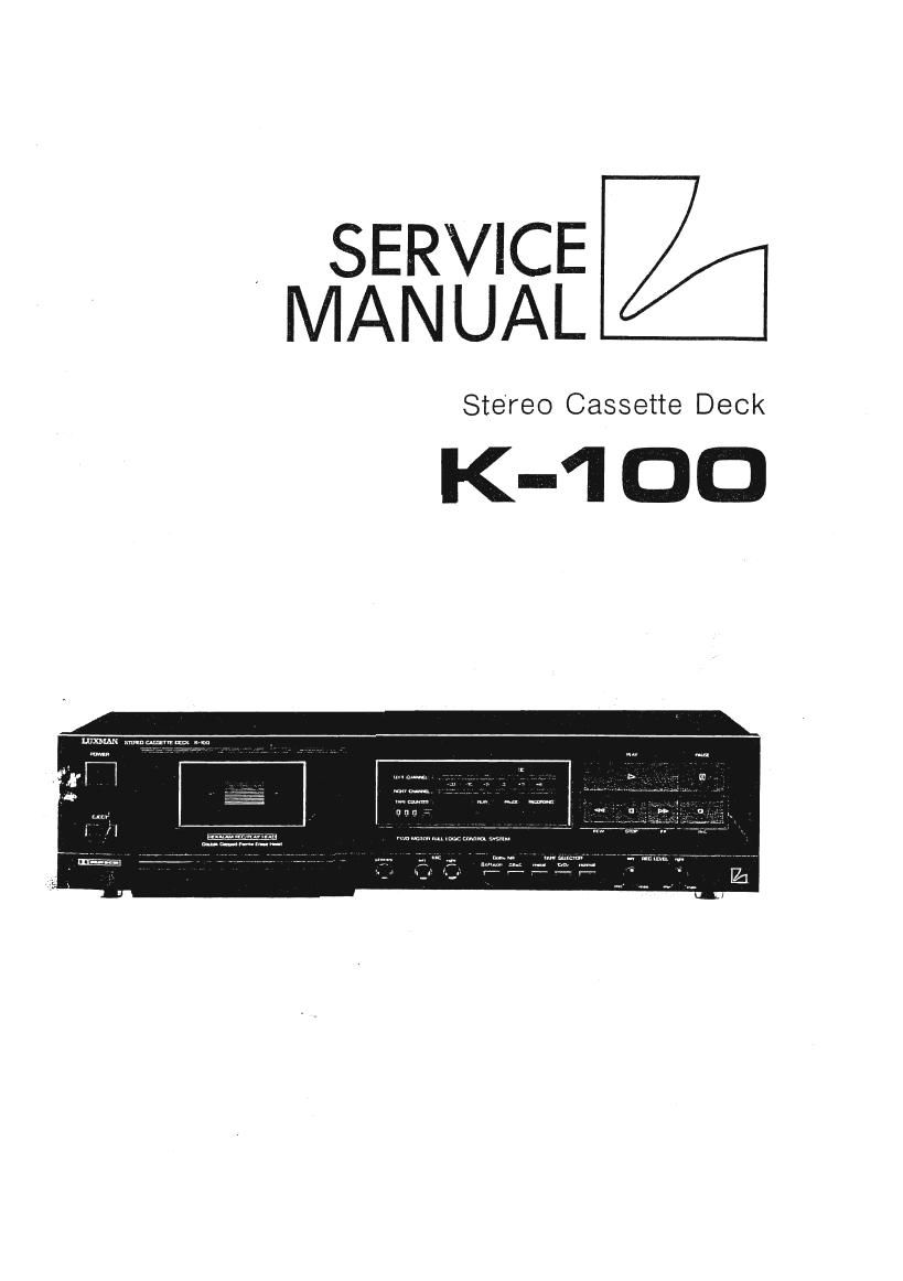 Luxman K 100 Service Manual