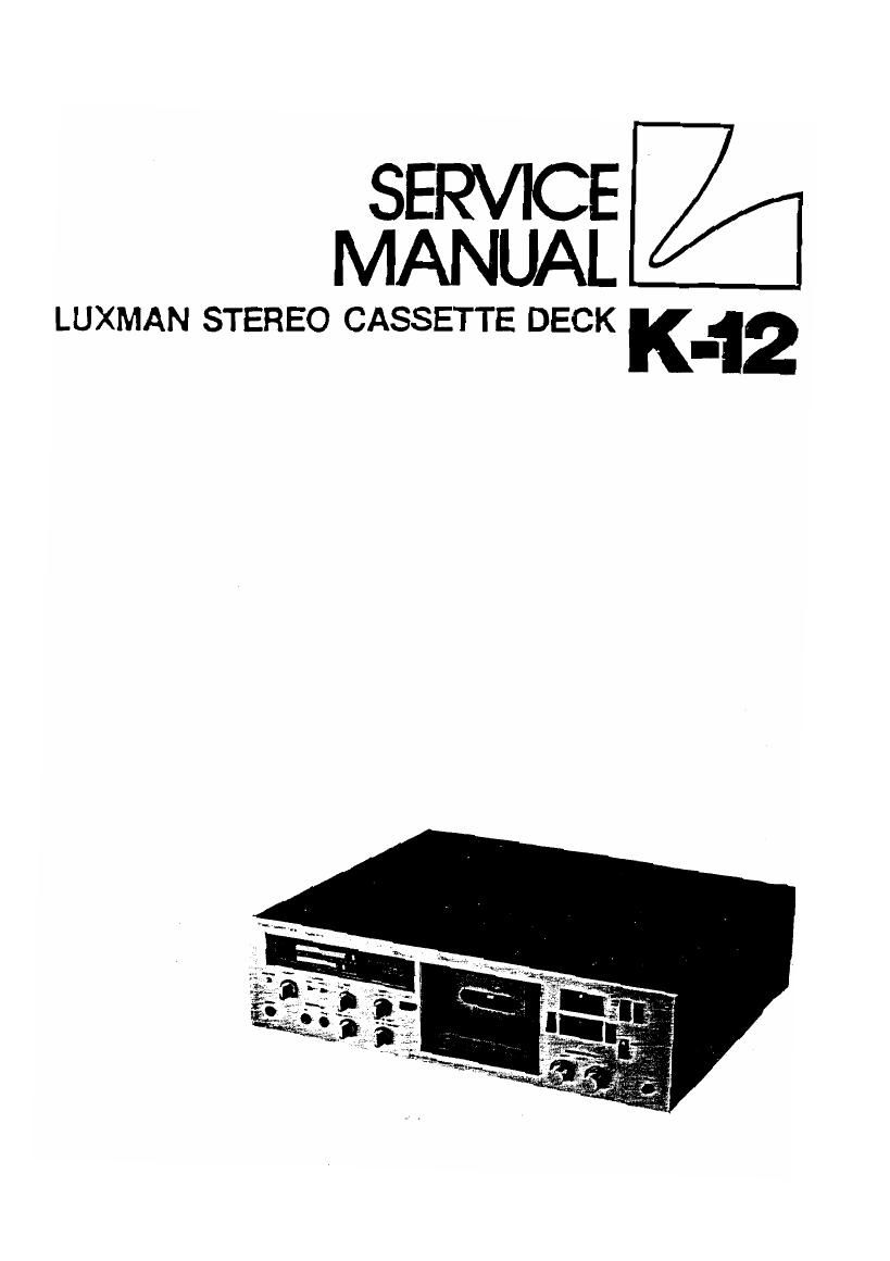 Luxman K 12 Service Manual
