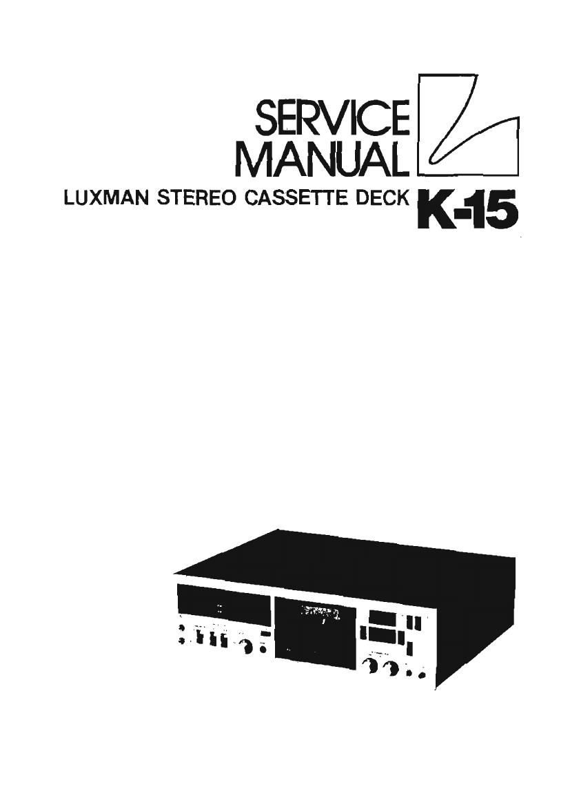 Luxman K 15 Service Manual