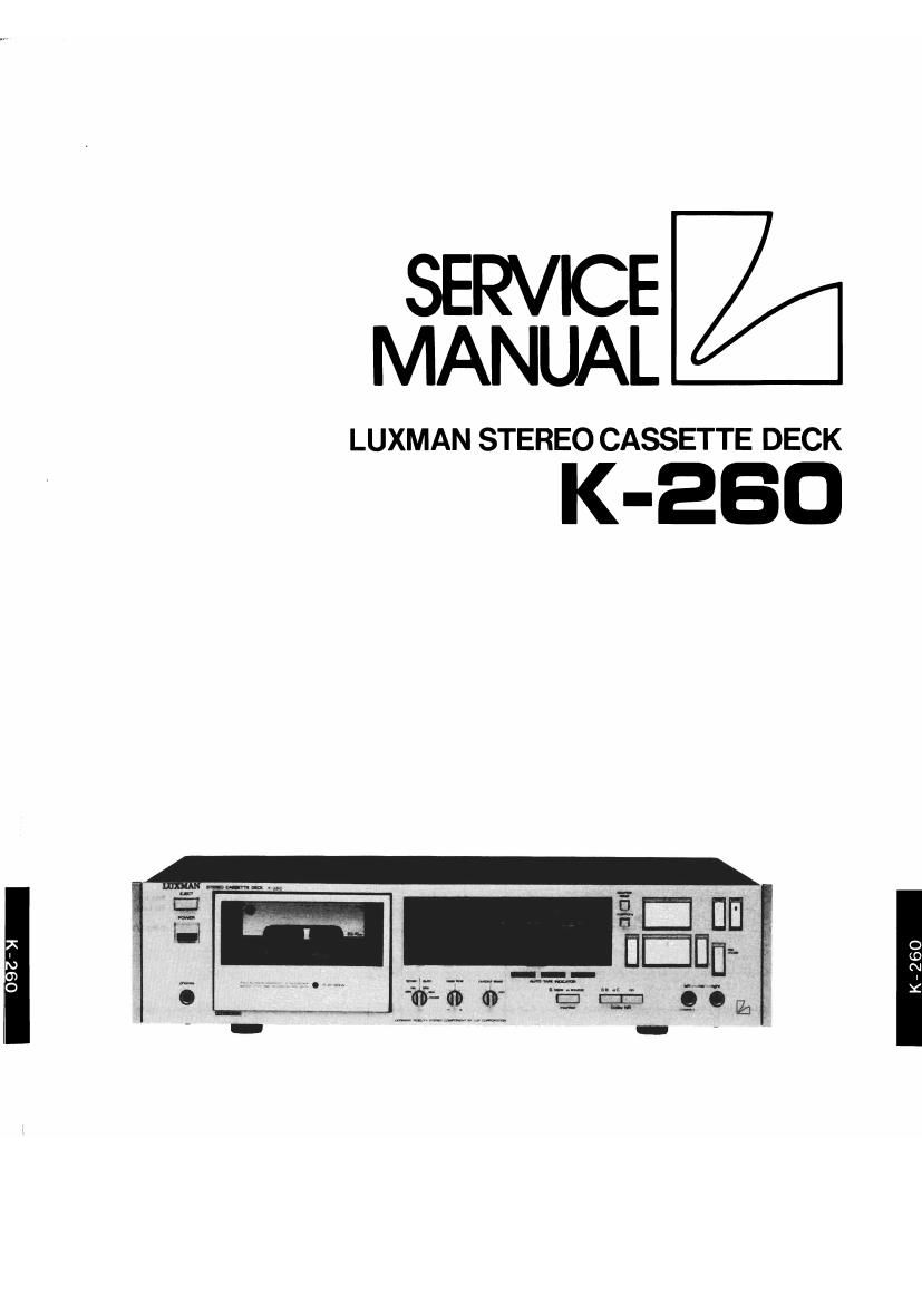Luxman K 260 Service Manual