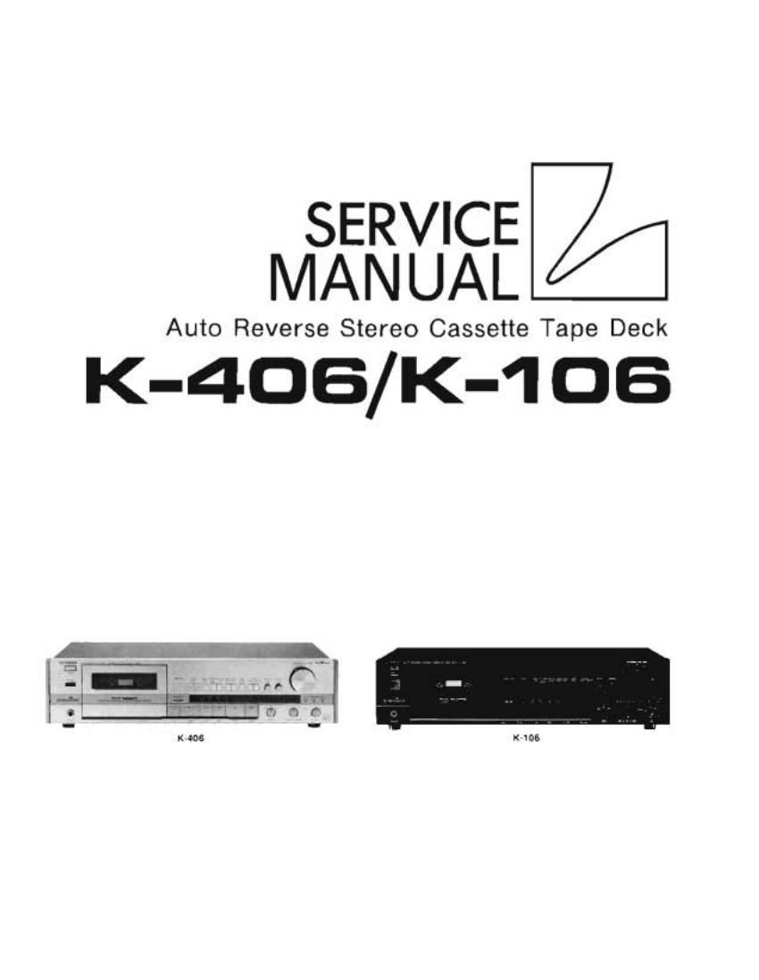 Luxman K 406 K 106 Service Manual