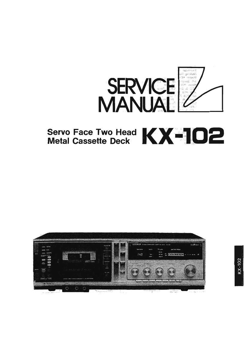 Luxman KX 102 Service Manual