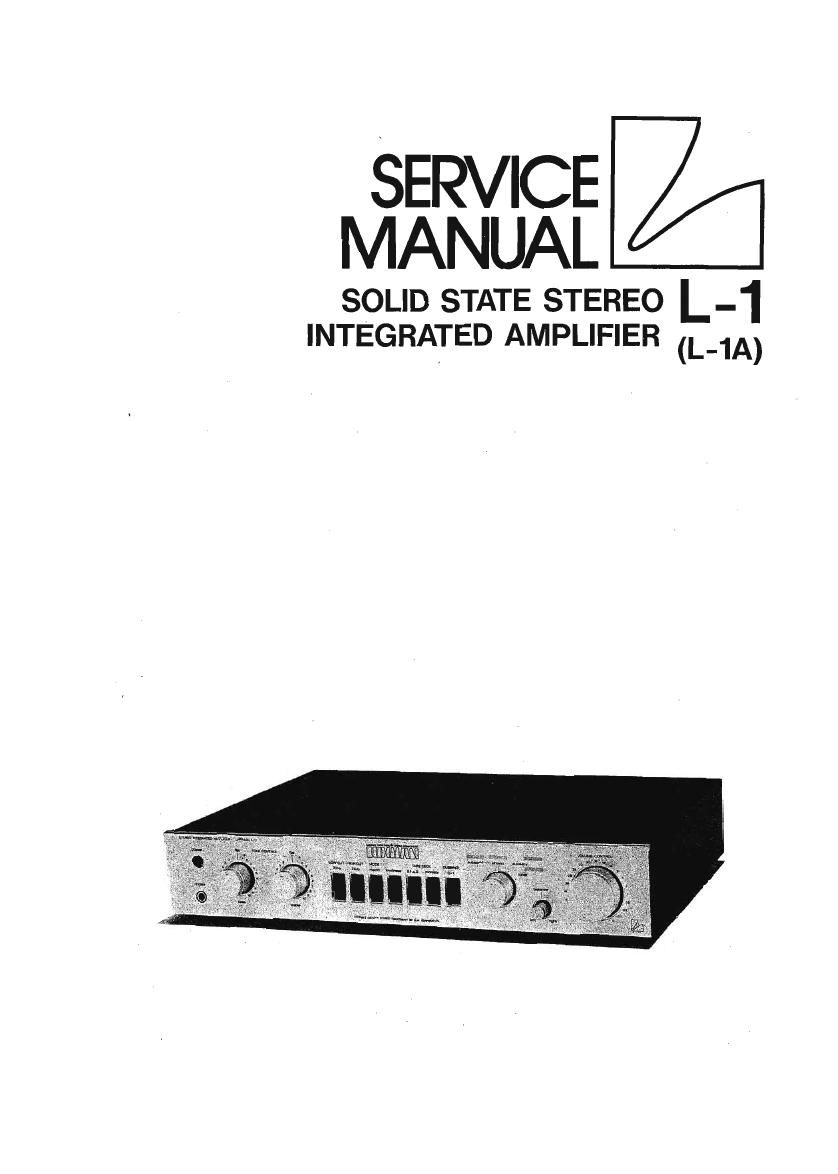 Luxman L 1 L 1 A Service Manual