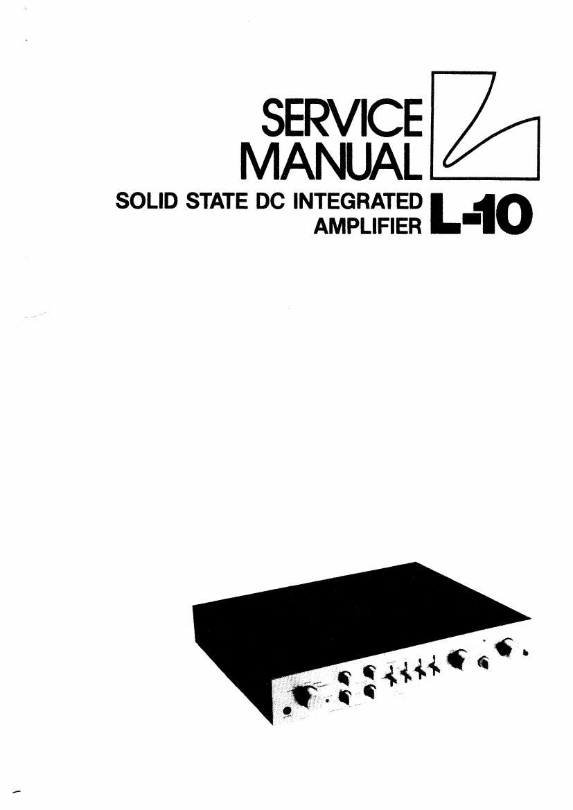 luxman l 10 service manual
