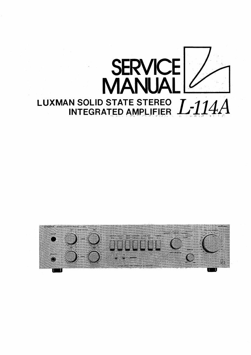 luxman l 114 a service manual
