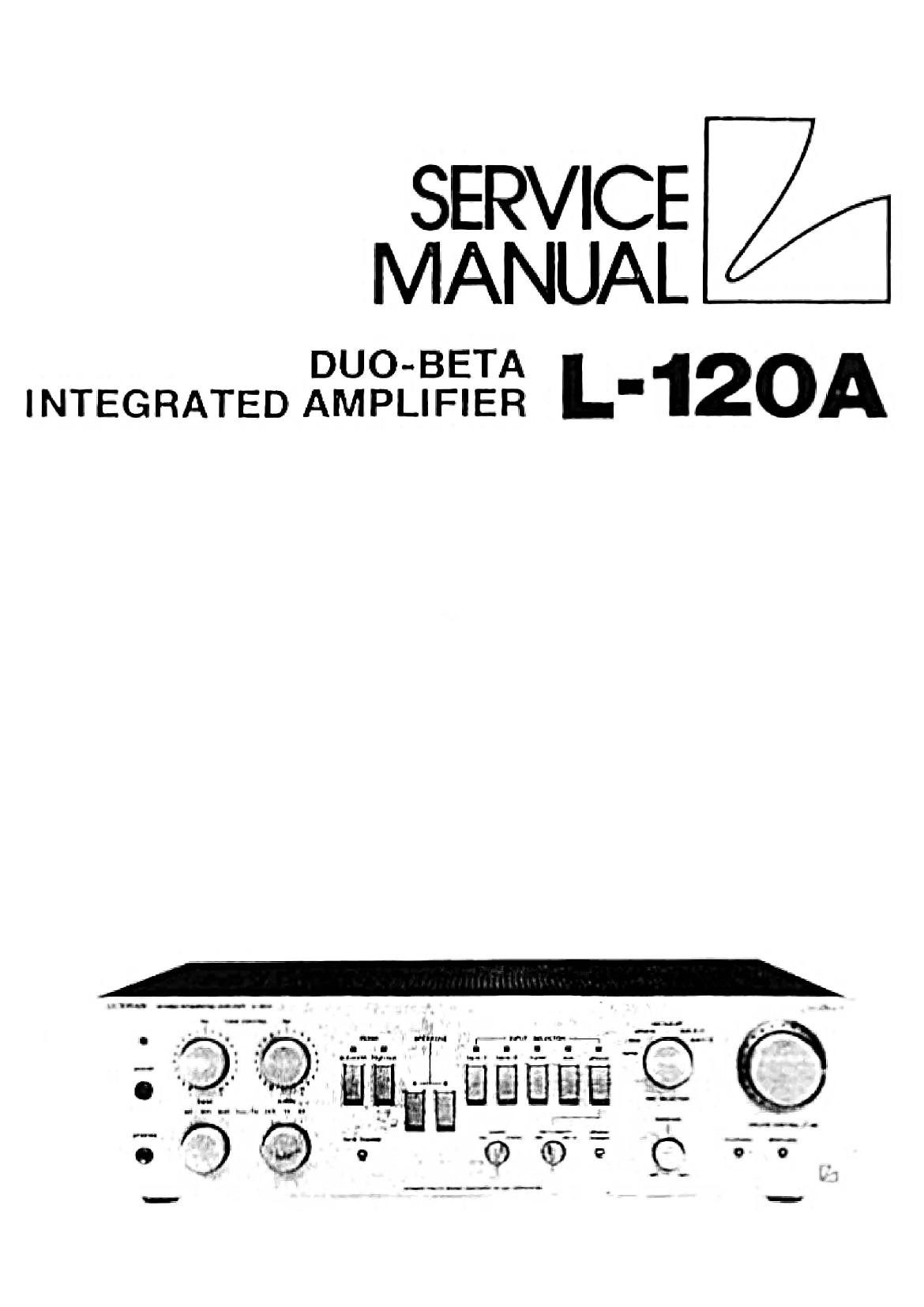 Luxman L 120A Service Manual