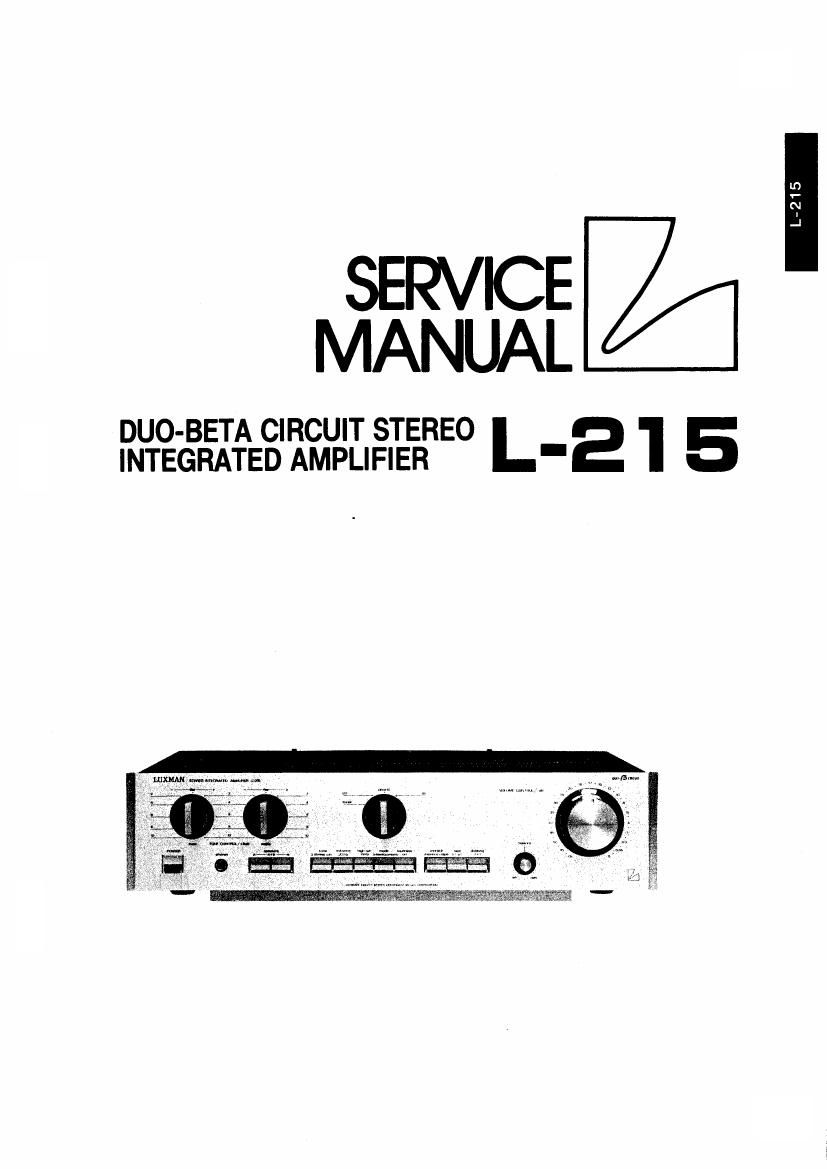 luxman l 215 service manual