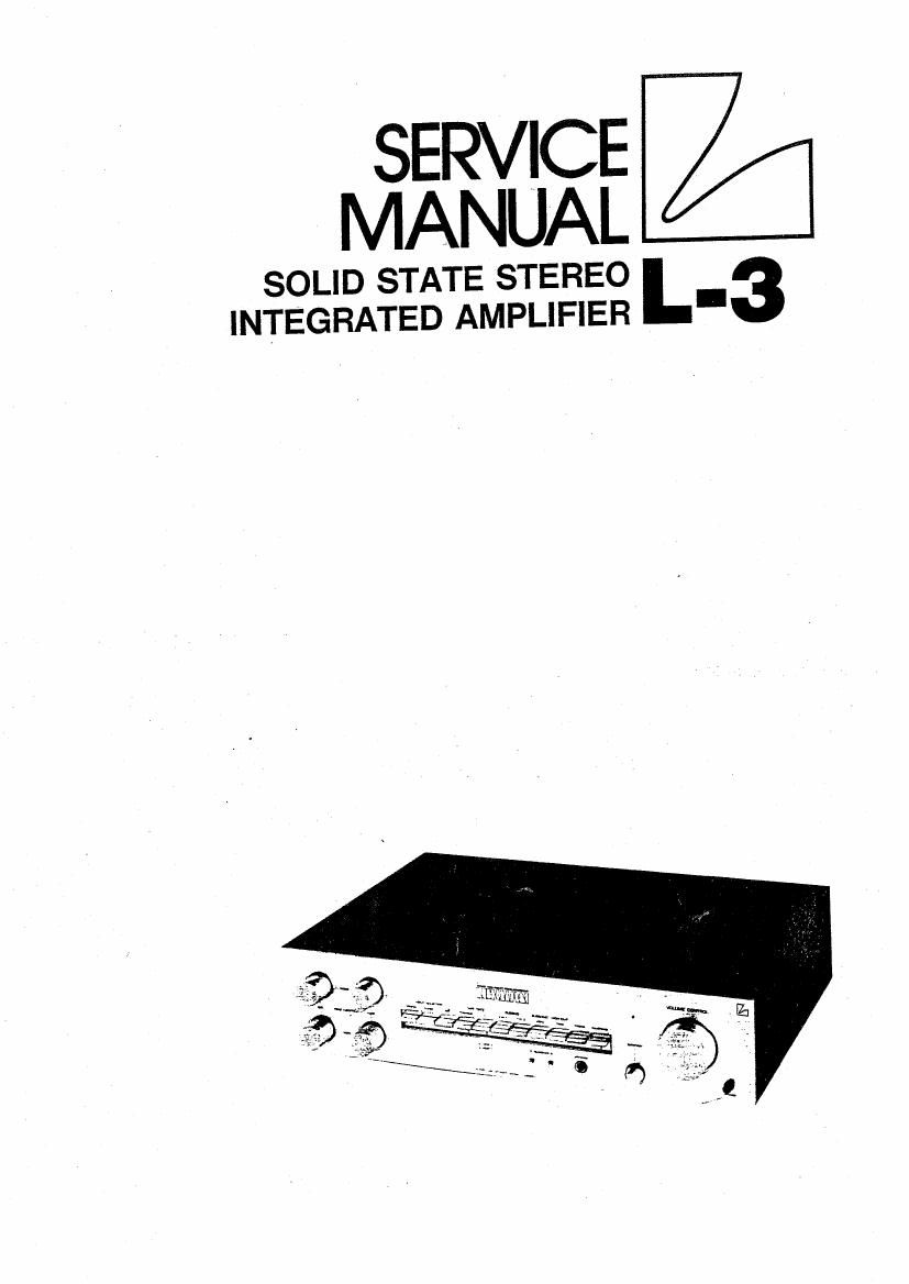Luxman L 3 Service Manual