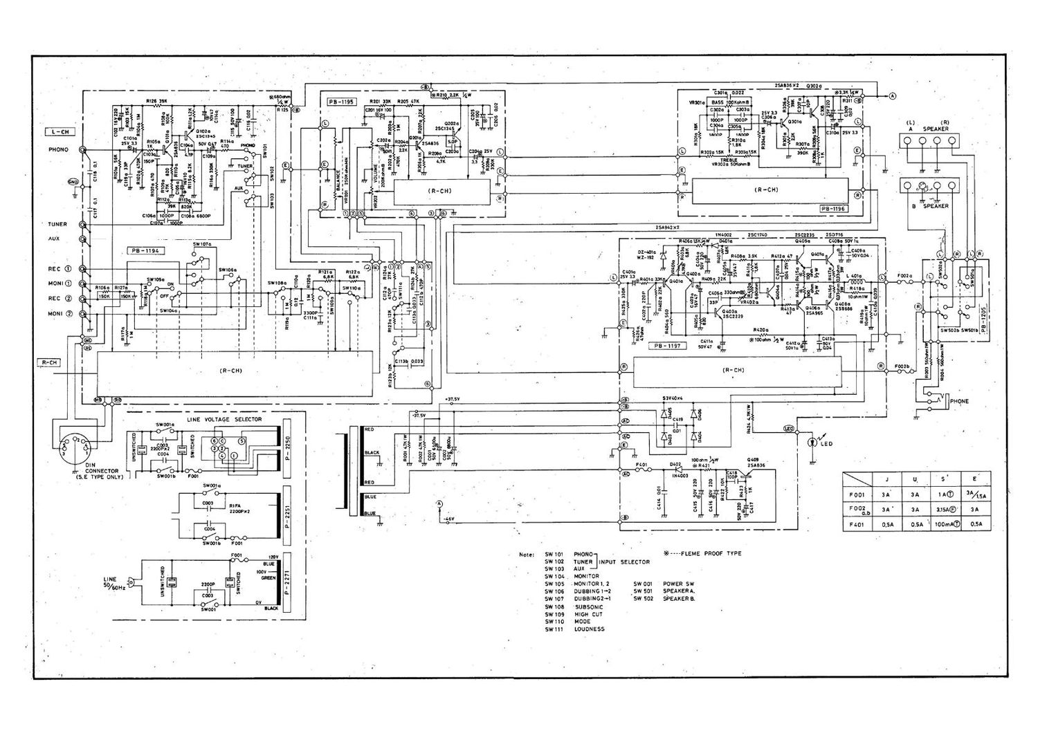 luxman l 3 Schematic