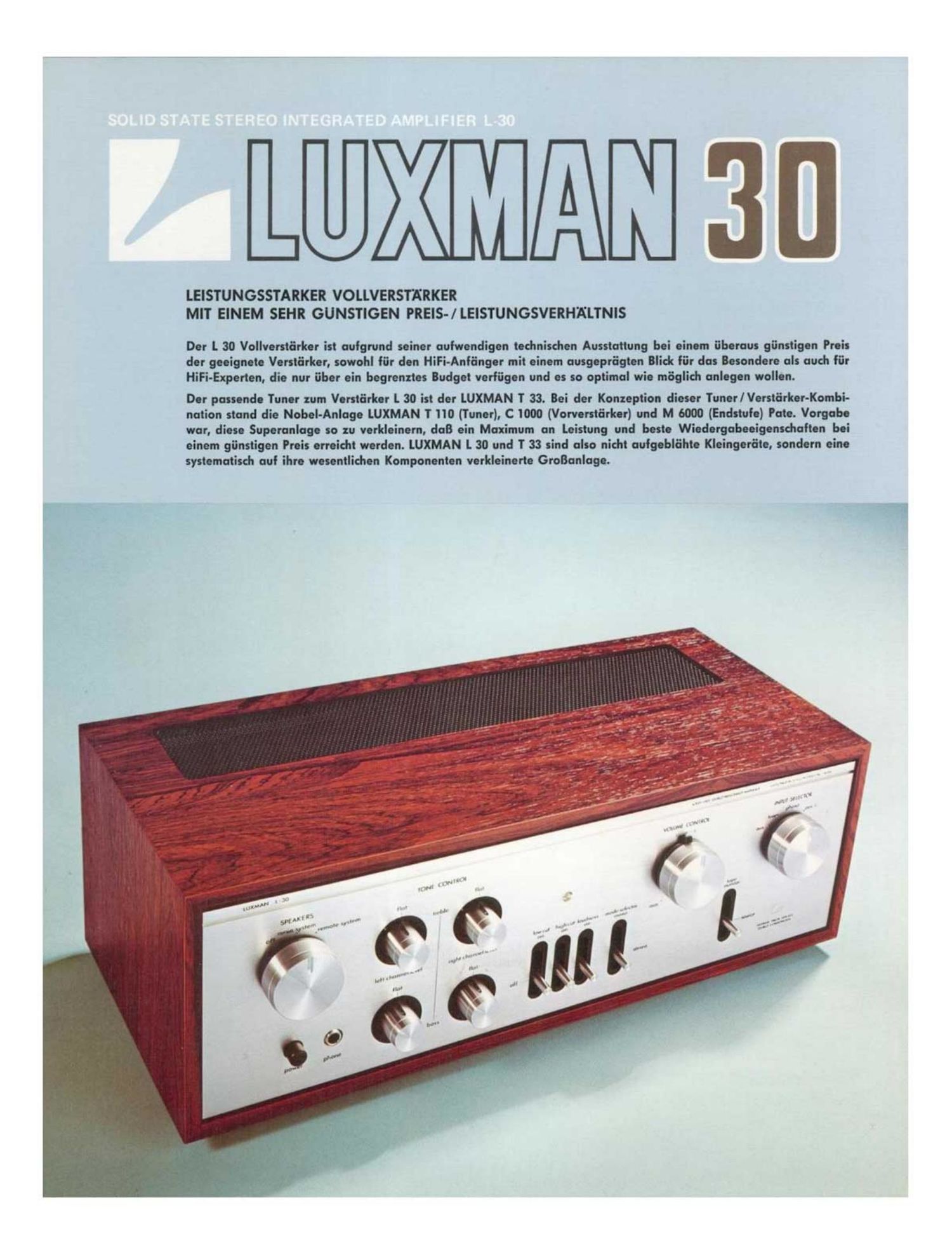 luxman l 30 brochure