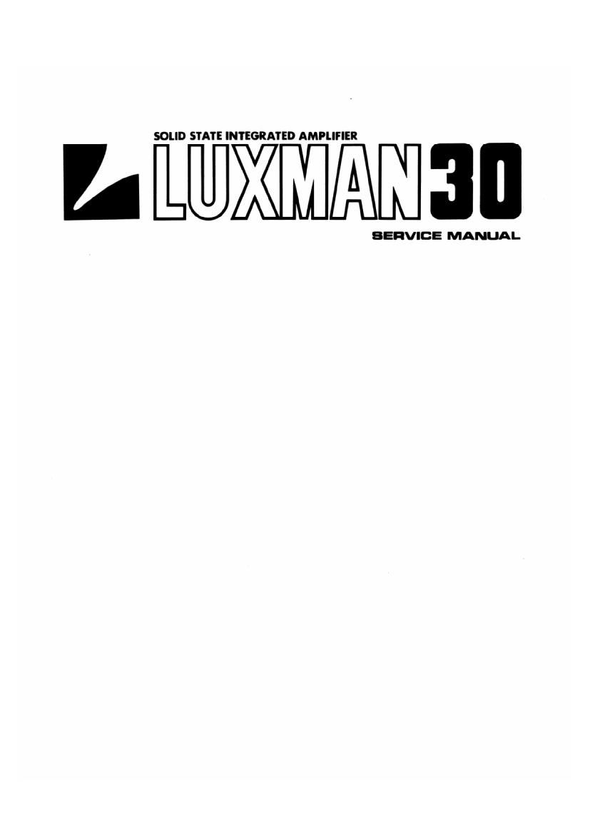 luxman l 30 service manual